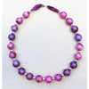 Large Bead Silk Necklace in Pink and Lilac - Original Craft Market