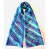 Long Length Silk Scarf in Turquoise and Violet - Original Craft Market