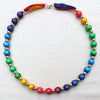 Small Bead Silk Necklace Rainbow